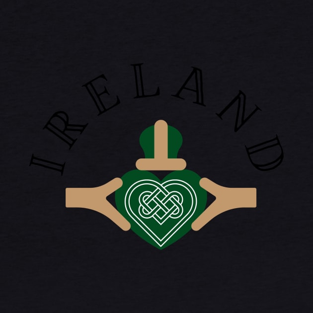Ireland Claddagh Heart by TrueCelt